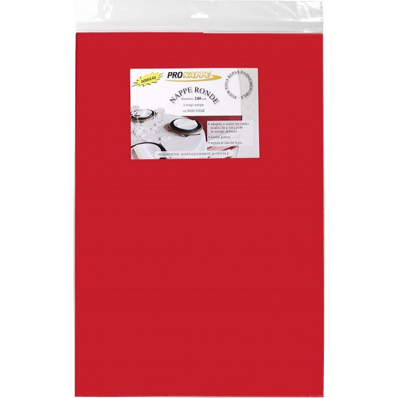 Nappe ronde jetable Air Laid diam 240 cm