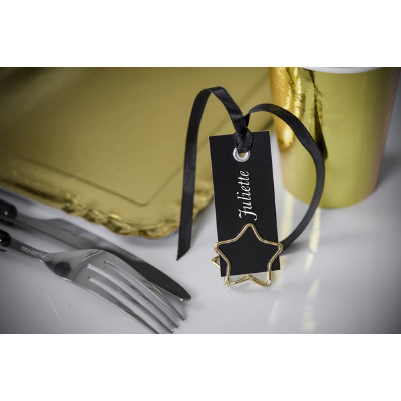 Marque place rectangle ruban