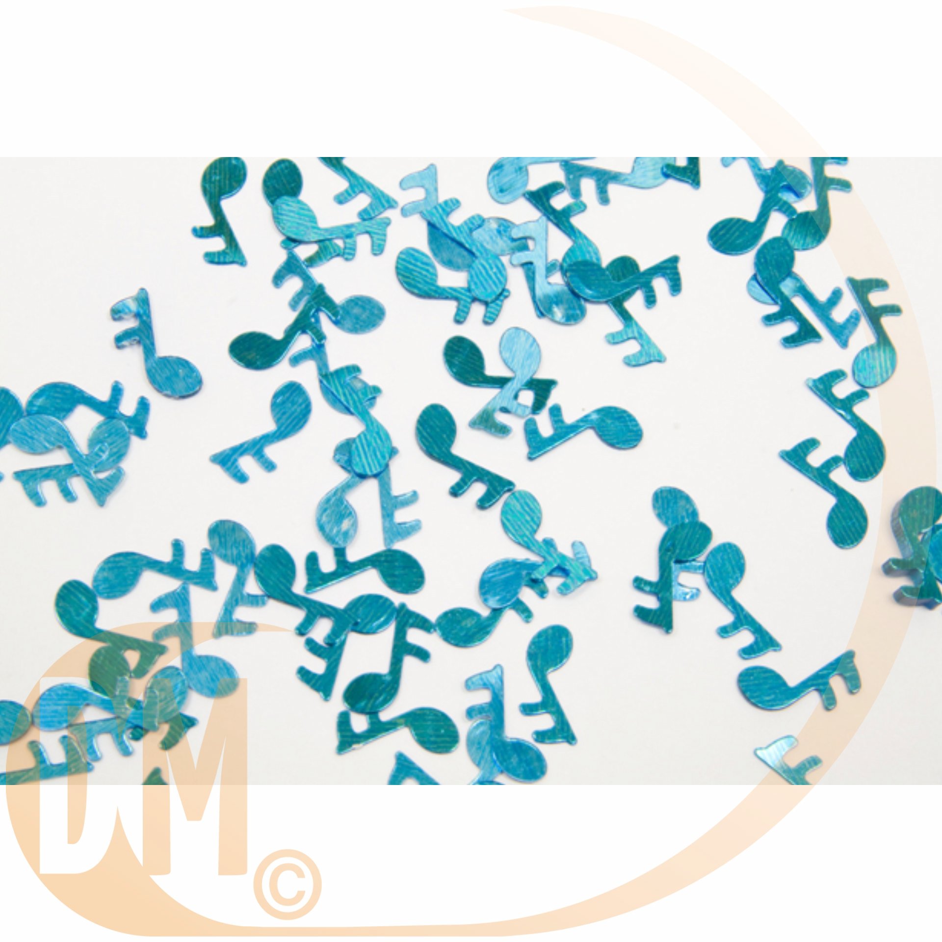 Sachet cavalier confettis de table note de musique