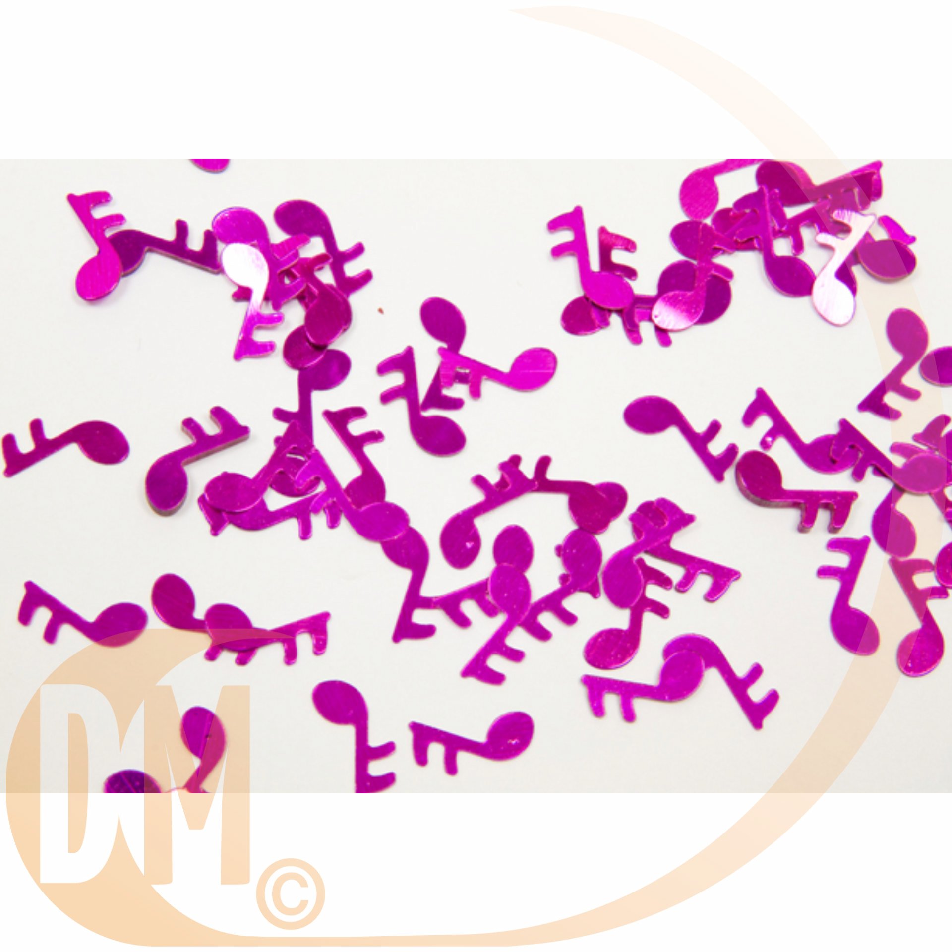 Sachet cavalier confettis de table note de musique