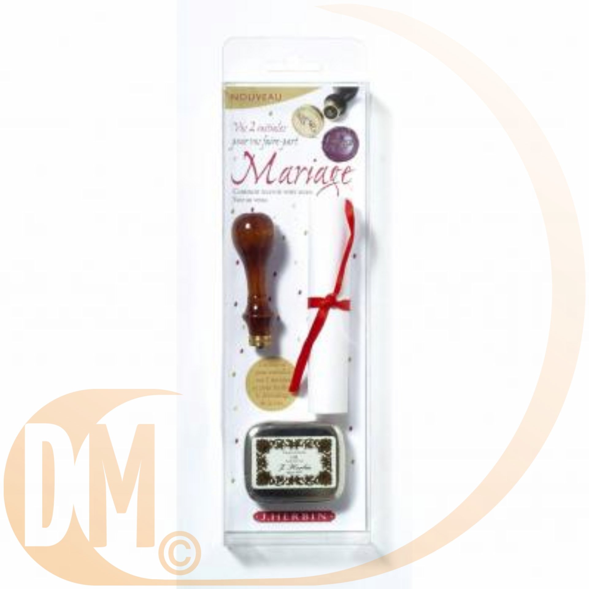 Sceau double initiales