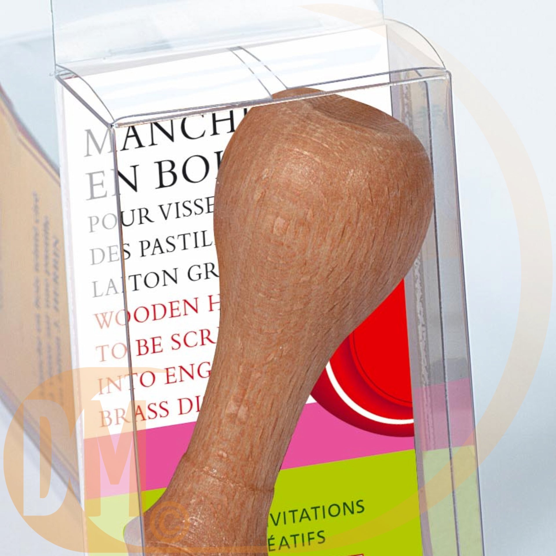 Manche en bois pour pastille � vis