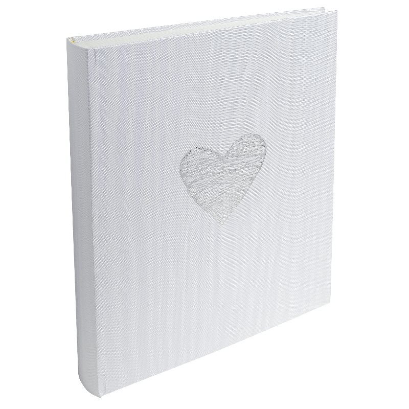 Album photo coeur argent