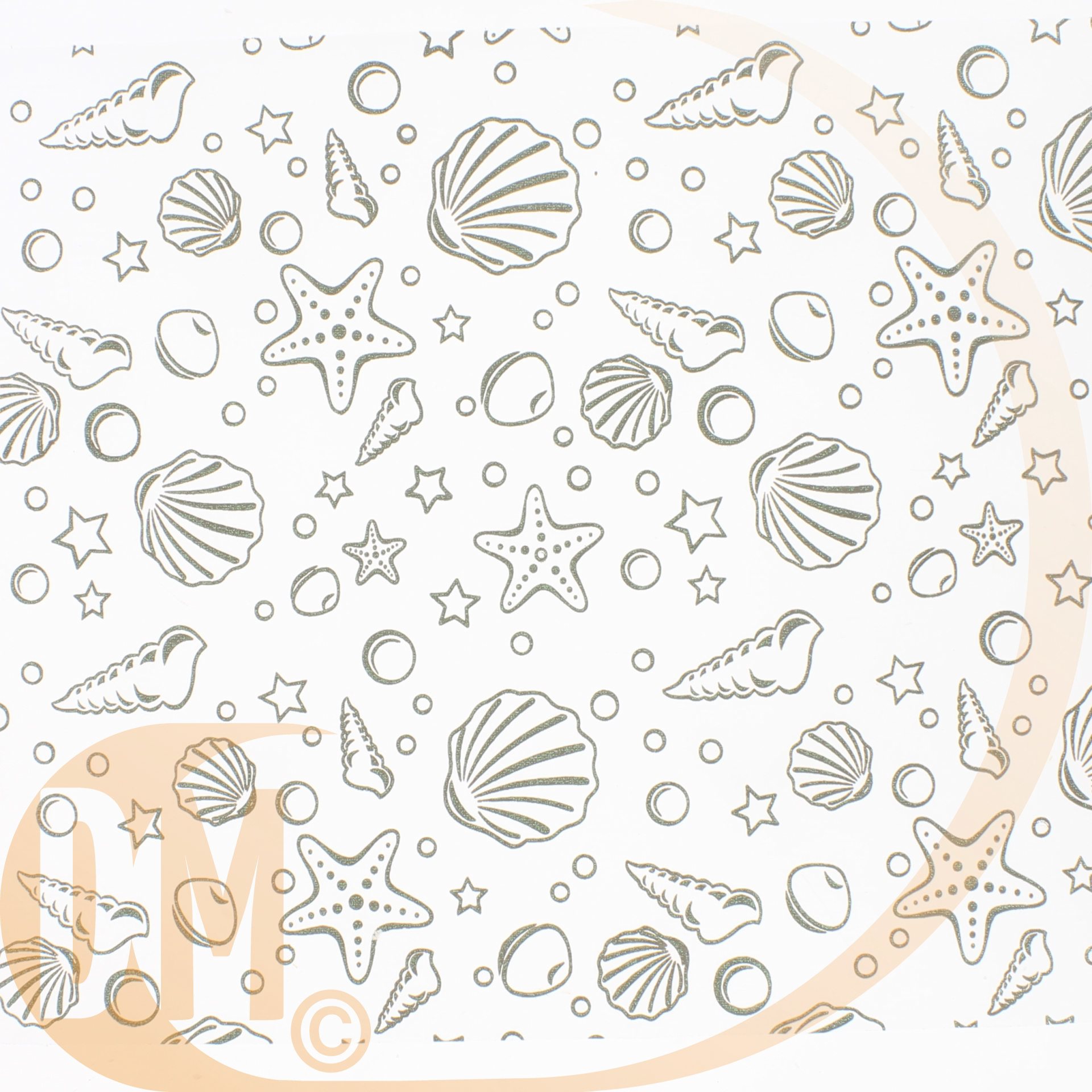Chemin de table Organza coquillage