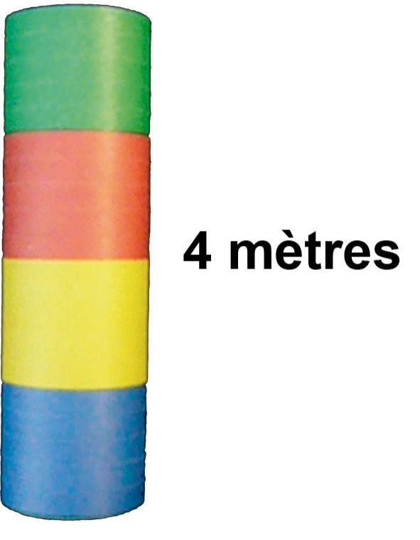 Rouleau de serpentins multicolores