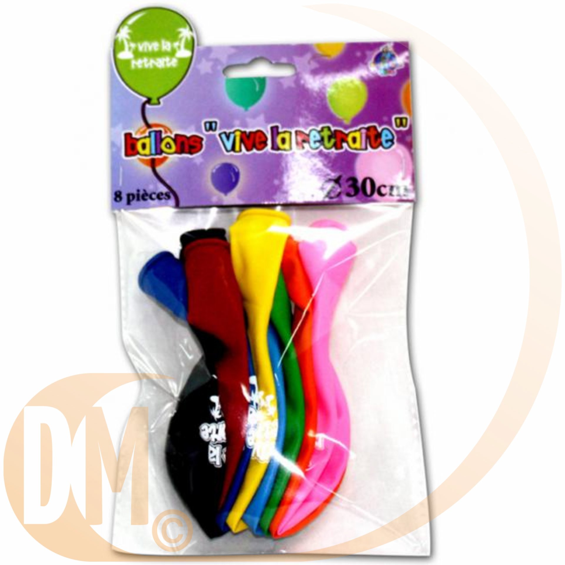 Sachet Ballons Vive la retraite