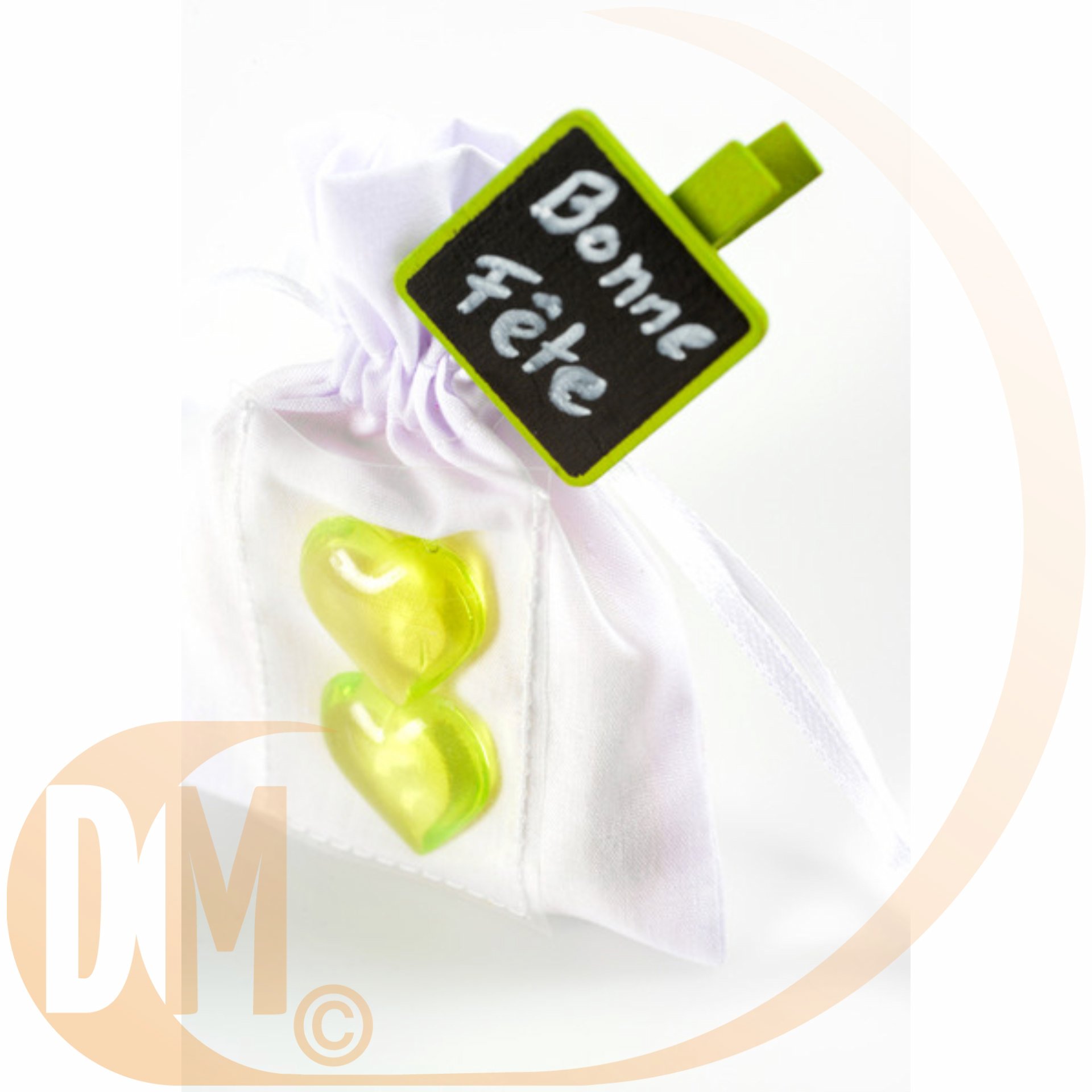 Carr� ardoise sur pince