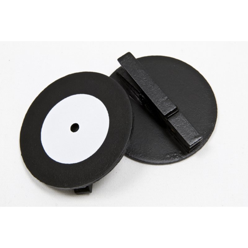 Disque musique 33 tours sur pince bois (x2)