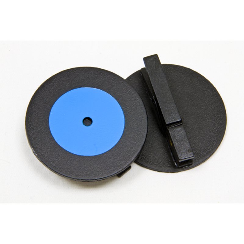 Disque musique 33 tours sur pince bois (x2)