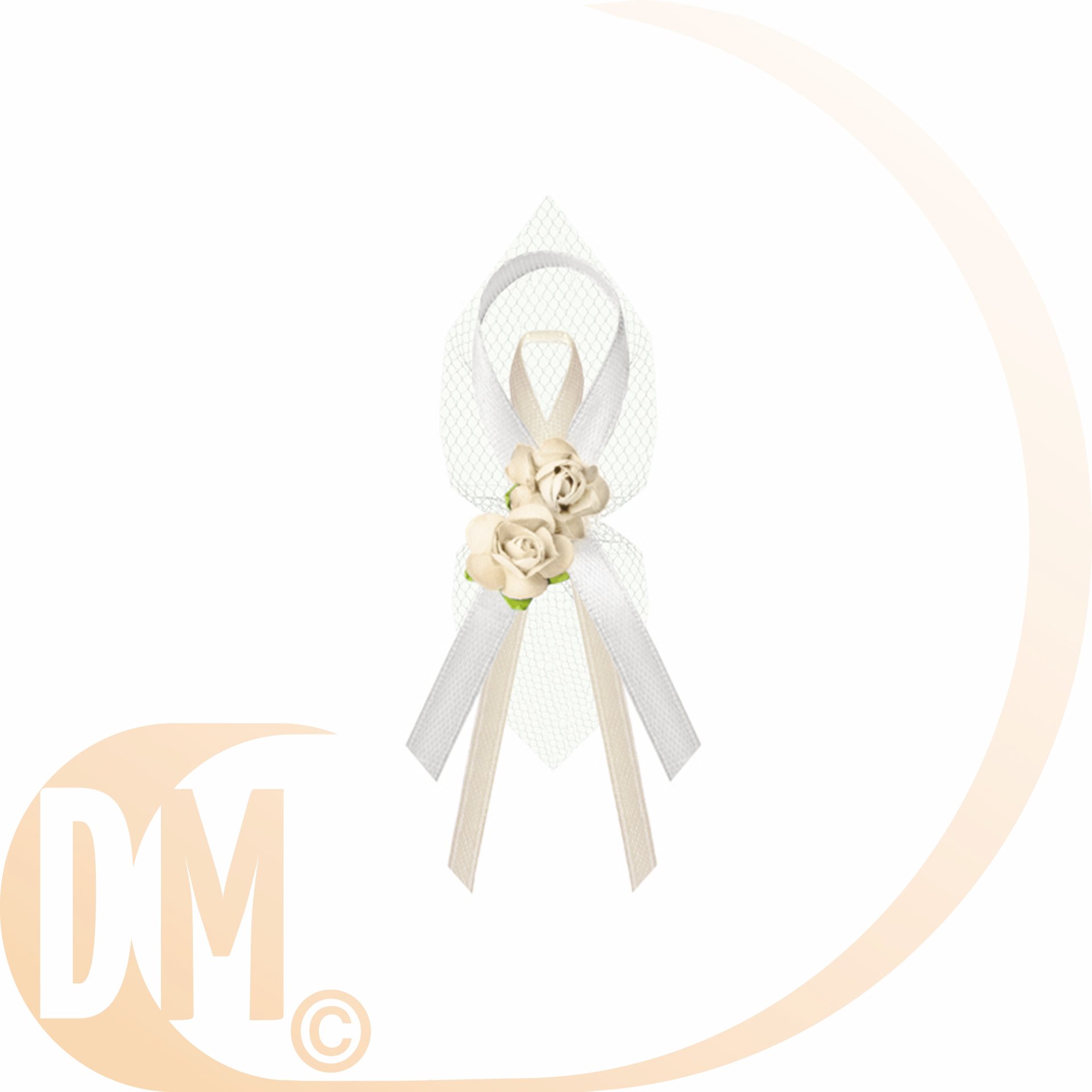 Boutonni�re avec roses par 6