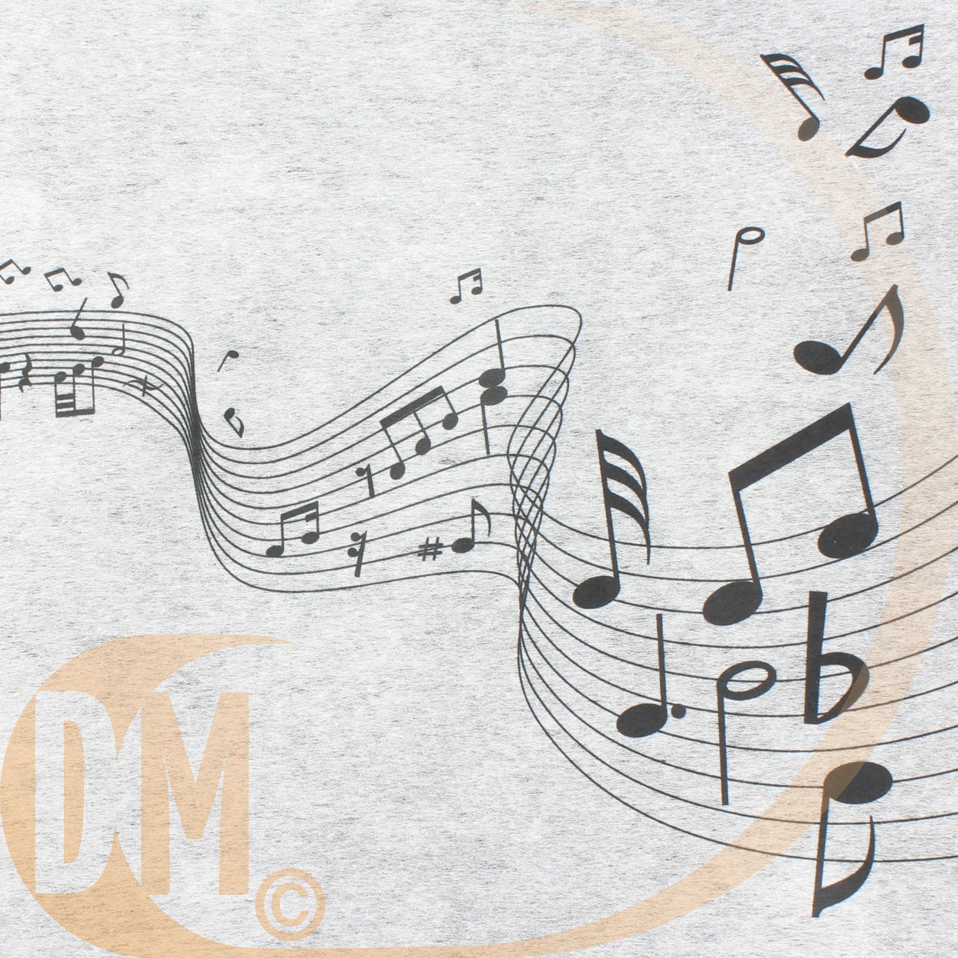 Chemin de table notes de musique