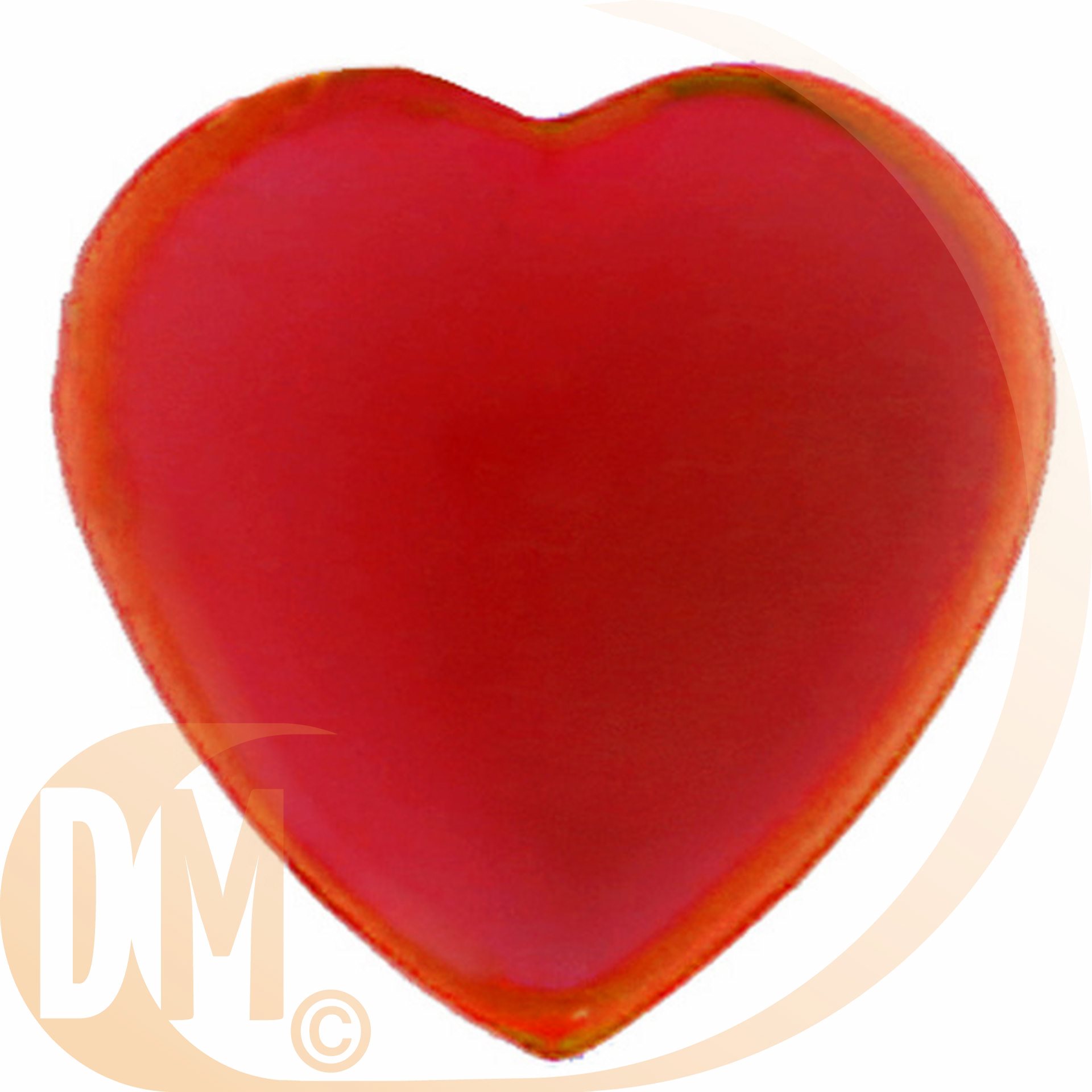 Strass coeur autocollant