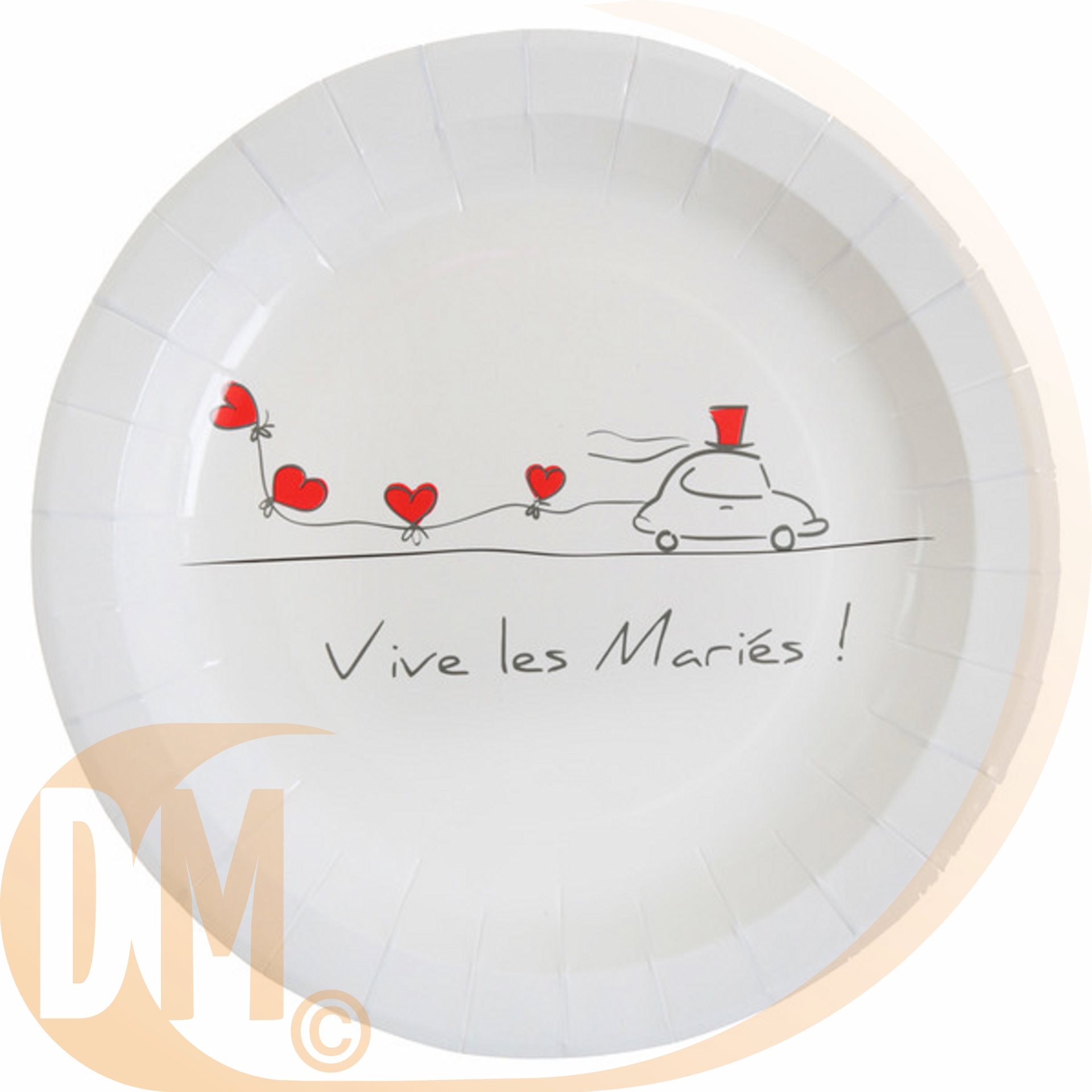 assiette carton jetable 