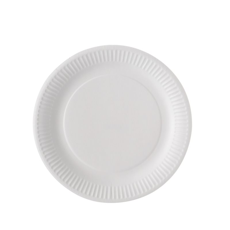 Assiettes en carton blanches par 100