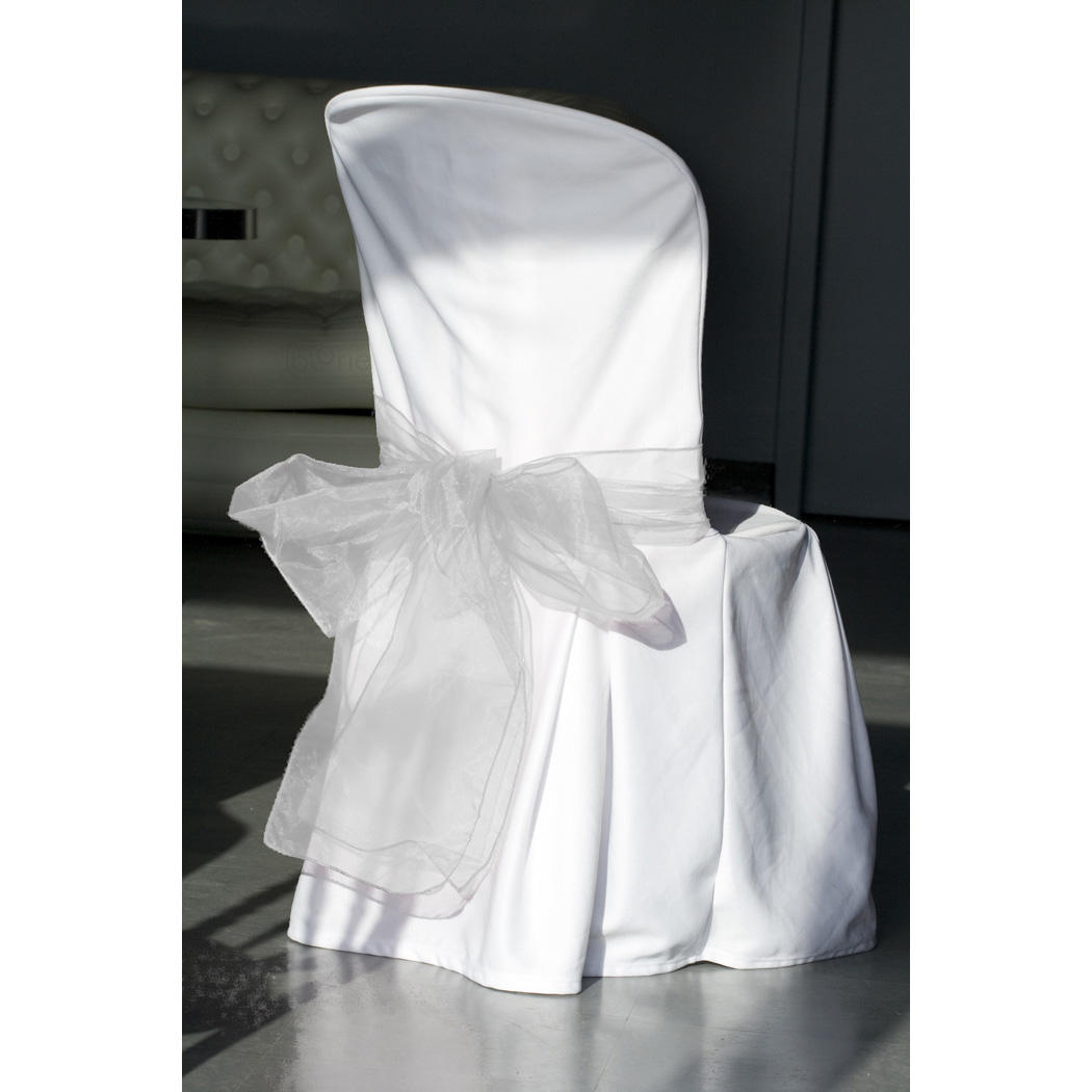 rubans ourl�s en organdi pour d�coration de chaise x2