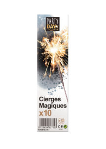 Cierges magiques 25 cm par 10