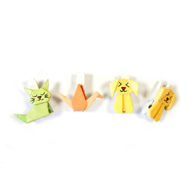 Origami en r�sine sur pince par 6