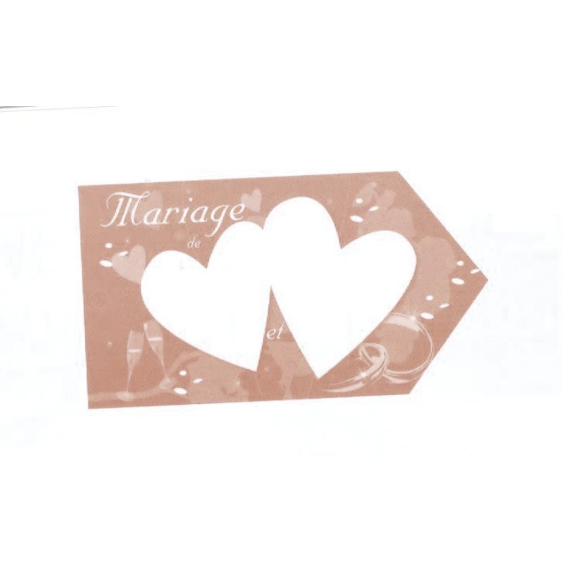 Fl�che directionnelle mariage