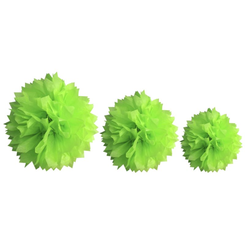 Pompons en papier de soie
