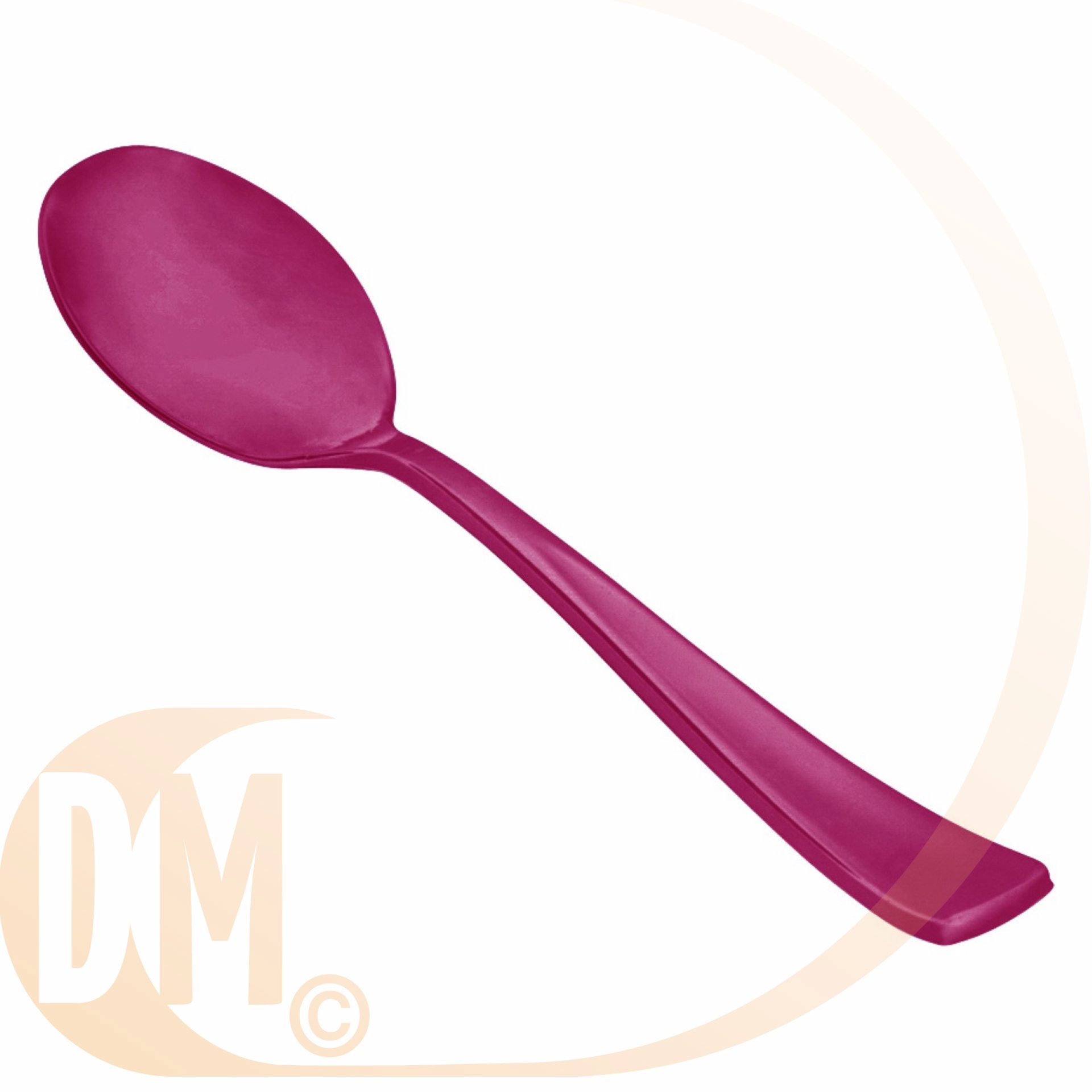 Cuill�re en plastique eco de couleur par 50