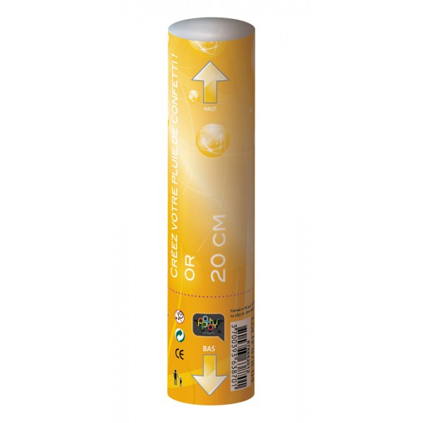 Canon confetti Or ou Argent 20 cm 