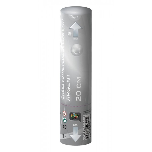 Canon confetti Or ou Argent 20 cm 