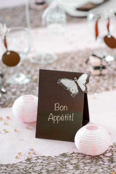 Marque-table uni par 6