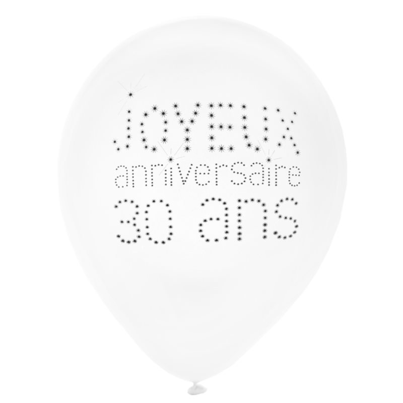 Ballon Anniversaire par 8