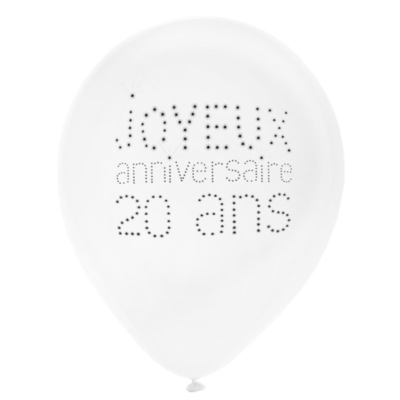 Ballon Anniversaire par 8