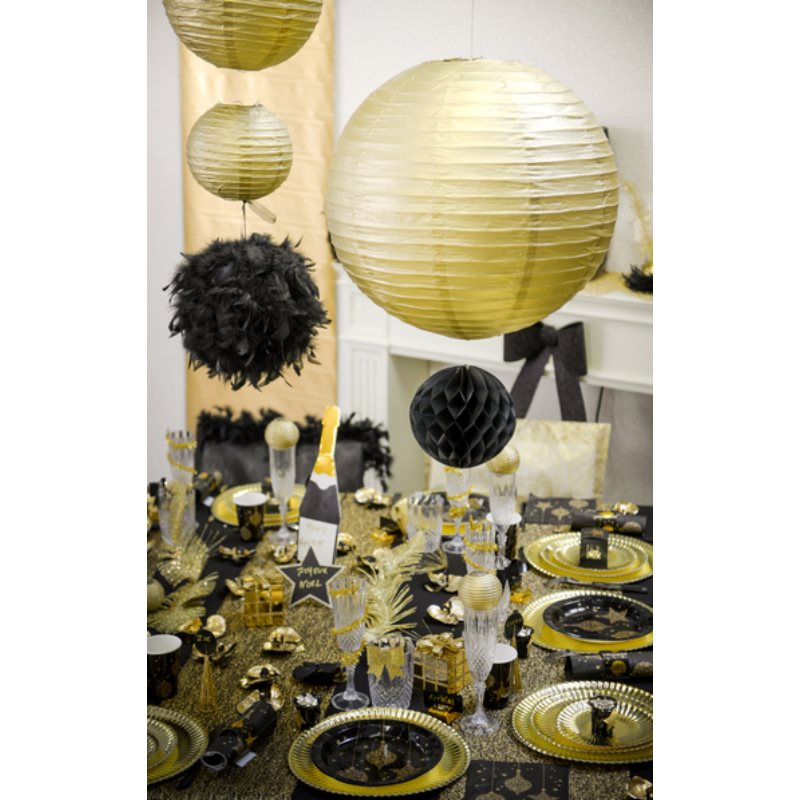 Lampion en papier effet m�tallis�