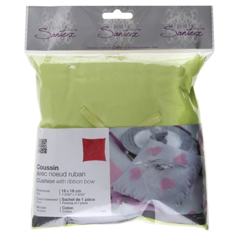 Coussin avec noeud ruban