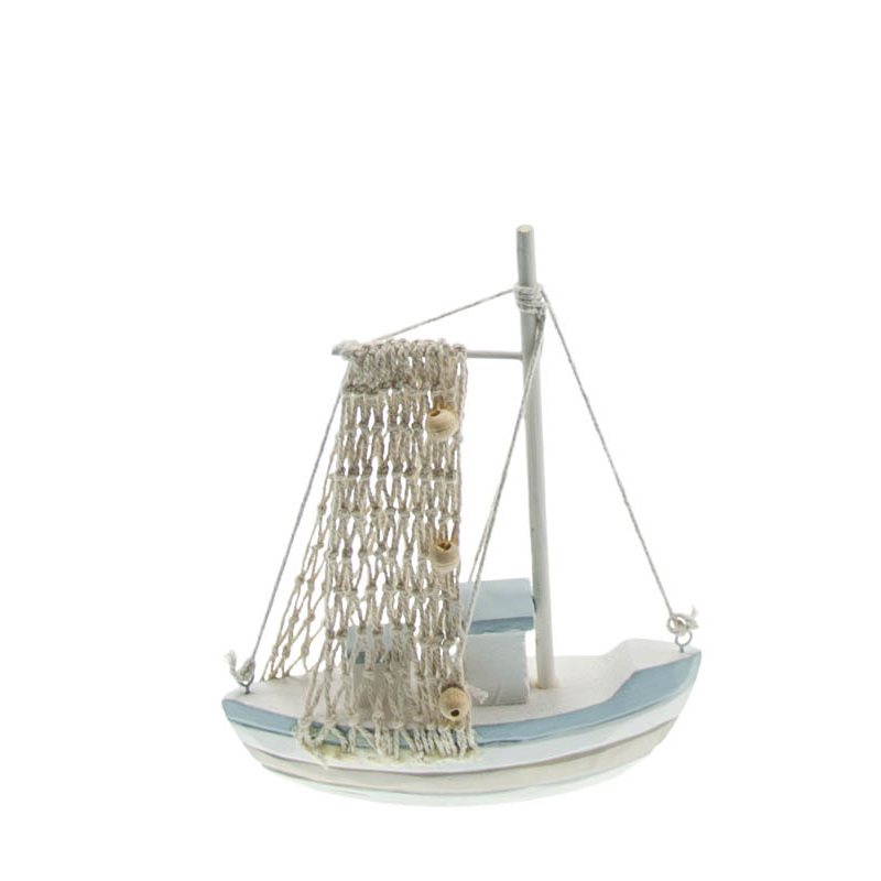Bateau bleu blanc