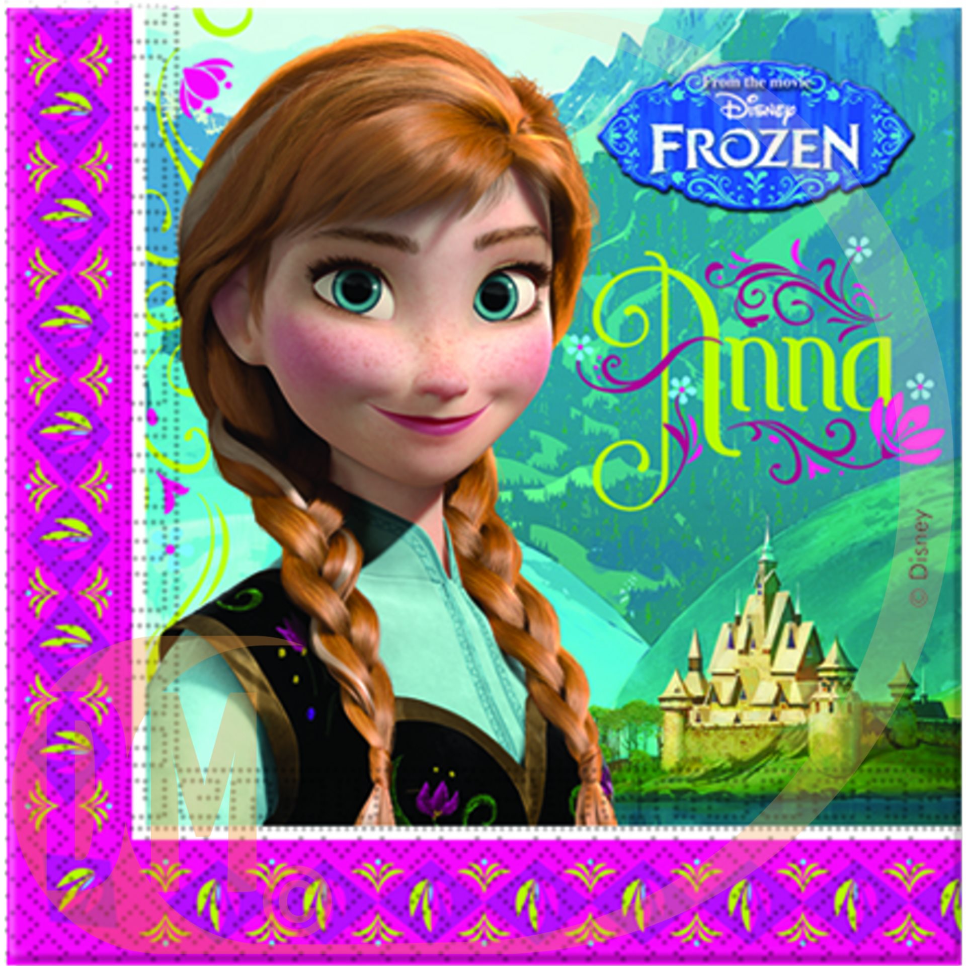 Serviette 2 plis Reine des neiges x20