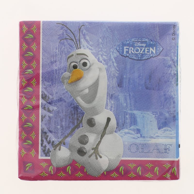 Serviette anniversaire Olaf reine des neiges