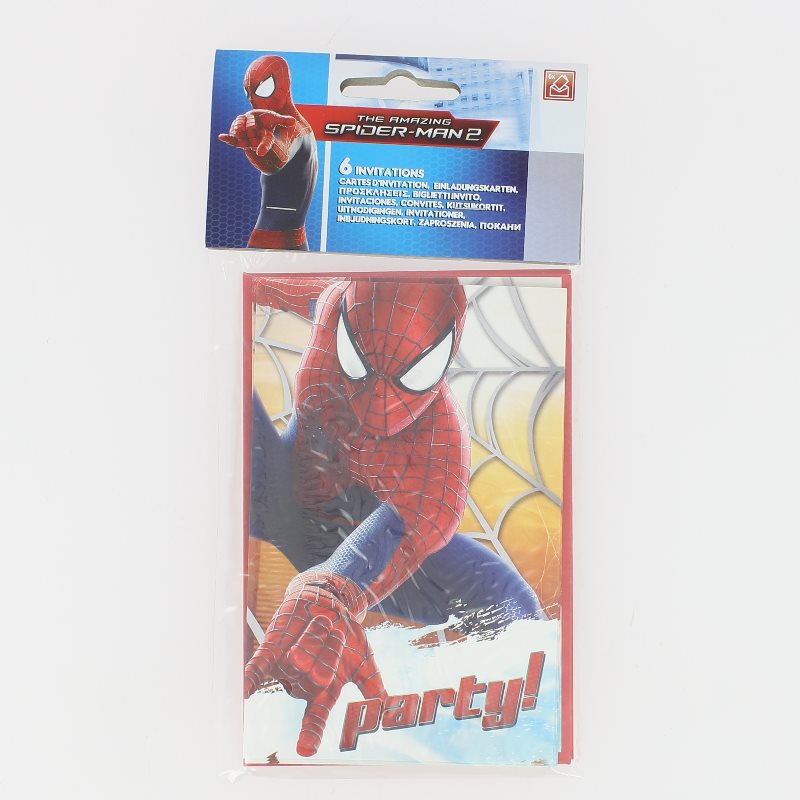 Carte invitation Spiderman 