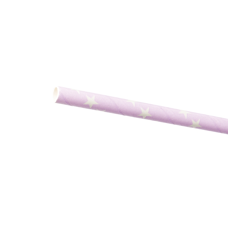 Paille Pois Blancs (x24)