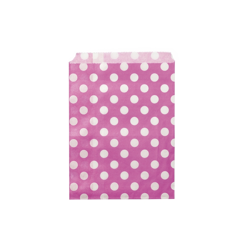 Sachet papier Pois Blancs (x24)