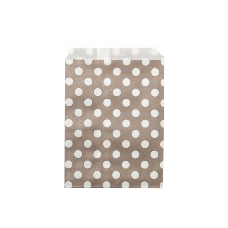 Sachet papier Pois Blancs (x24)