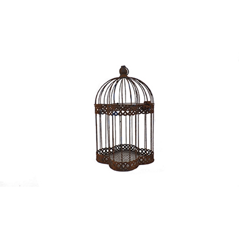 Cage m�tal vieillie vintage 