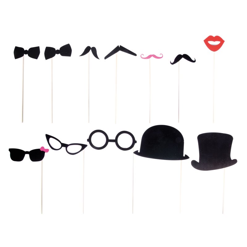 Lot de 12 accessoires pour Photo-Booth