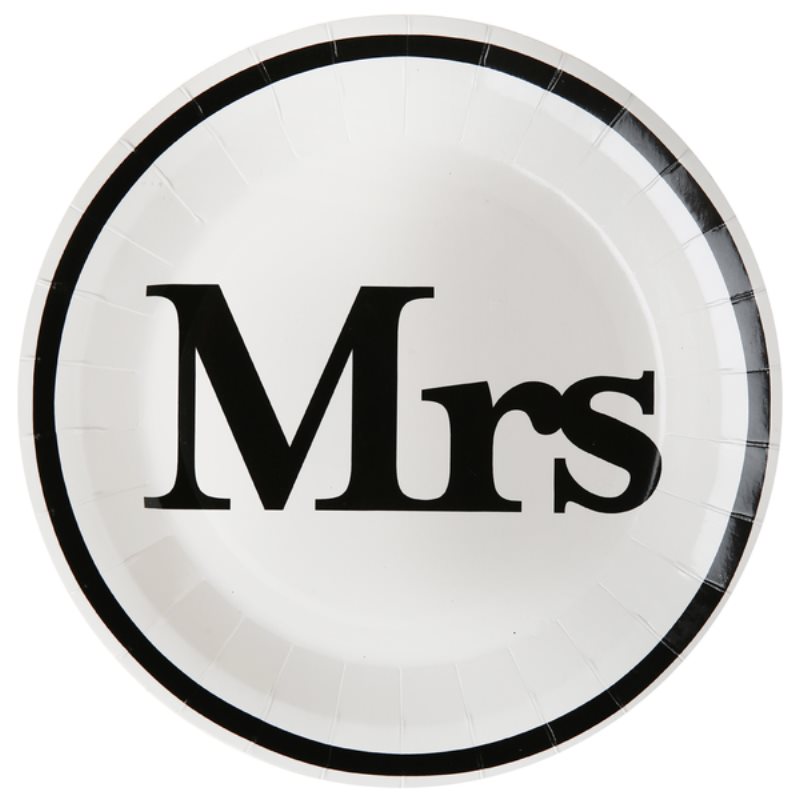 Assiette Mr & Mrs