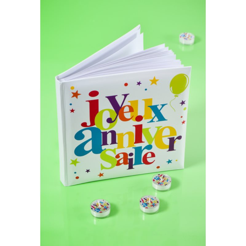 Livre d'or Joyeux Anniversaire festif