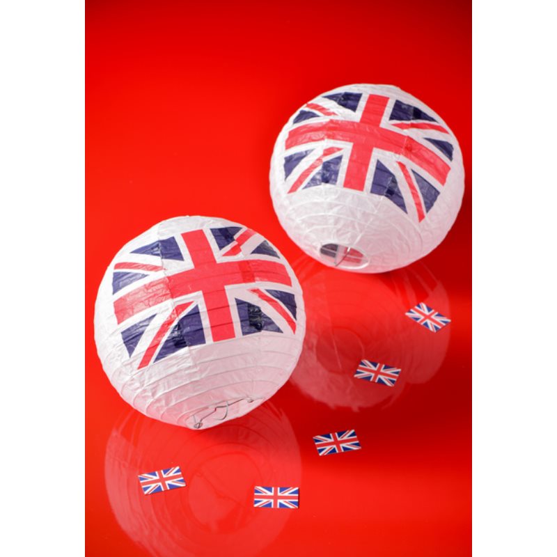Lampion papier Angleterre (x2)