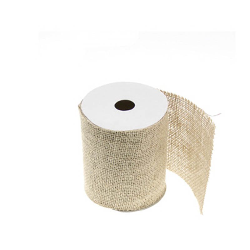 Ruban Jute Naturelle 9.5 et 2.8 cm de largeur.