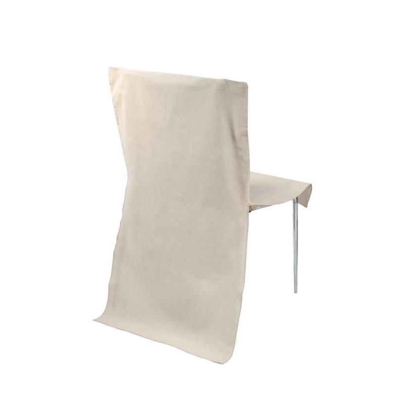 housse de chaise mariage en lin naturel 