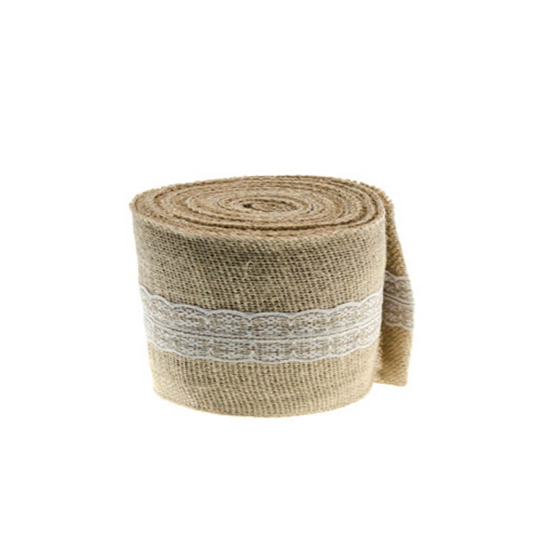 Toile de Jute avec dentelle 