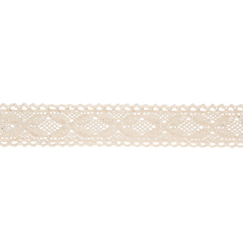 Ruban dentelle coton 2,5 cm