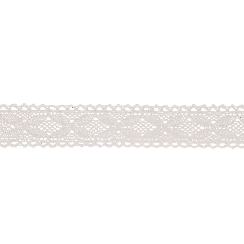 Ruban dentelle coton 2,5 cm
