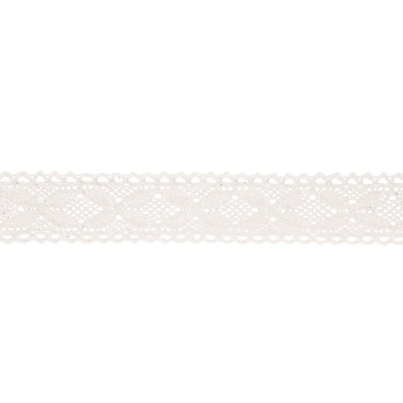 Ruban dentelle coton 2,5 cm