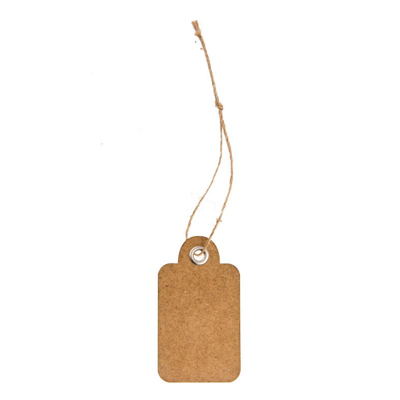carte etiquette D�co r�tro avec oeillet et lien